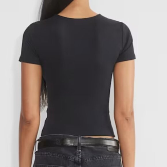 Aritiza Original Contour Crew T-shirt size L - plum/deep aubergine - Picture 6 of 7